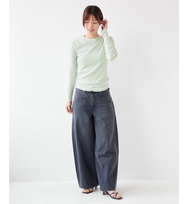EMILYWEEK「《追加2/予約》コットンカシミヤ テレコクループルオーバー」|Tシャツ・カットソー|