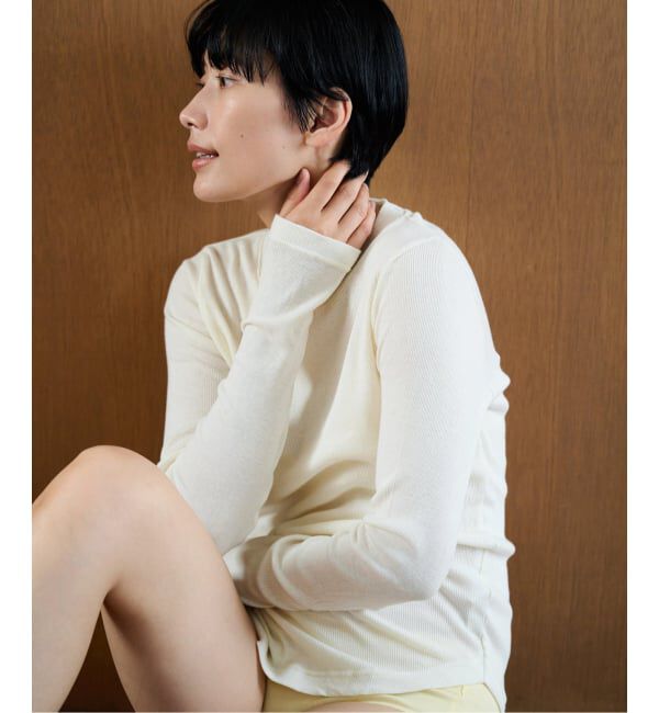 EMILYWEEK「《追加2/予約》コットンカシミヤ テレコクループルオーバー」|Tシャツ・カットソー|