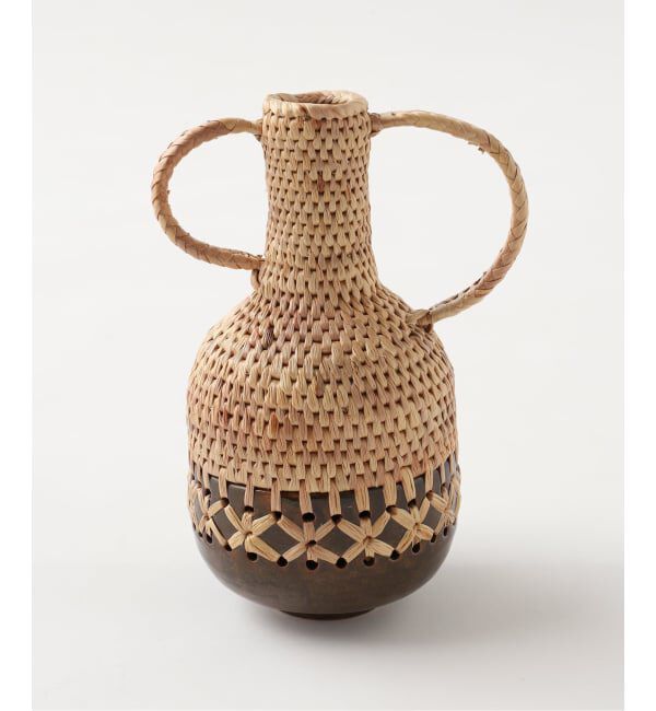 journal standard Furniture「MIX WOVEN VASE HANDLE 17　フラワーベース」|その他|