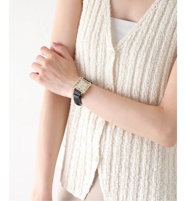 HIROB「《予約》VAGUE WATCH CO. Carre 28mm heavy wavy YG」|腕時計|