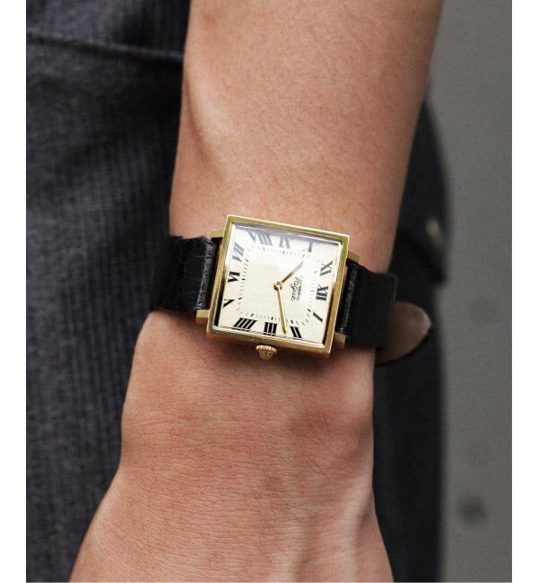HIROB「《予約》VAGUE WATCH CO. Carre 28mm heavy wavy YG」|腕時計|