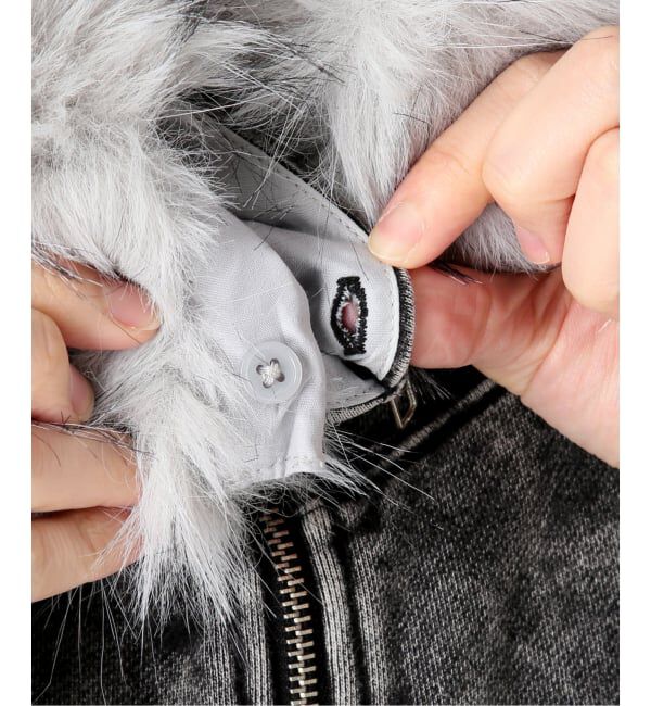 JOINT WORKS「≪予約≫2Way ファージップパーカー / J Faux Fur Zip Hoodie」|パーカー|