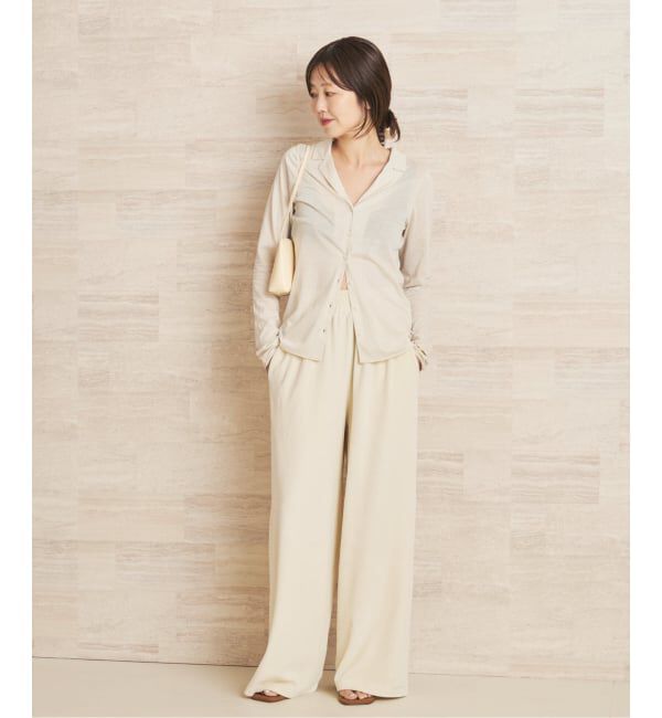 Plage「Open collar ロンT」|Tシャツ・カットソー|