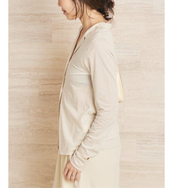 Plage「Open collar ロンT」|Tシャツ・カットソー|