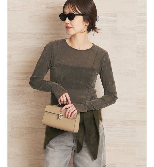 Plage「《追加》Flocky Mesh ロンT」|Tシャツ・カットソー|