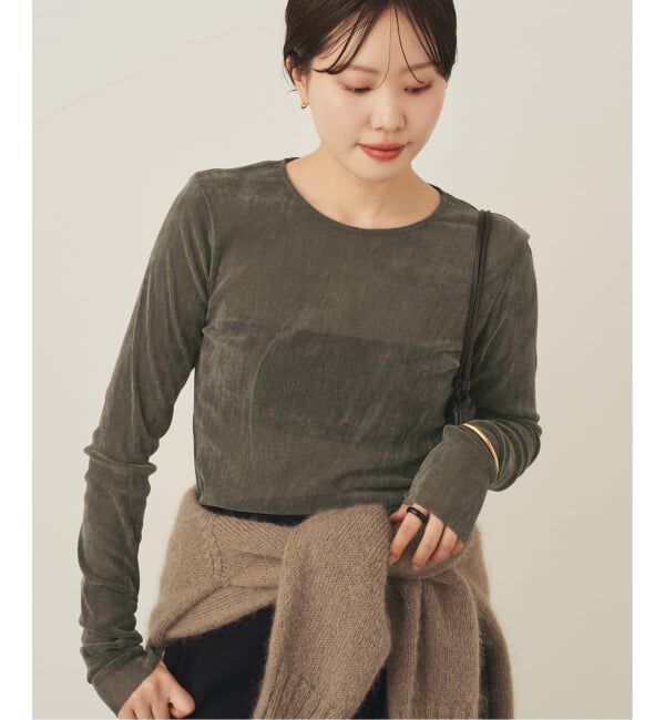 Plage「《追加》Flocky Mesh ロンT」|Tシャツ・カットソー|