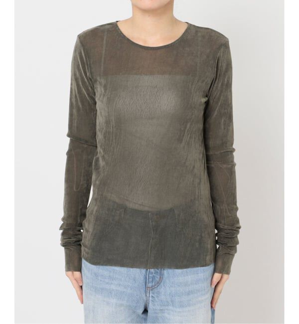 Plage「《追加》Flocky Mesh ロンT」|Tシャツ・カットソー|