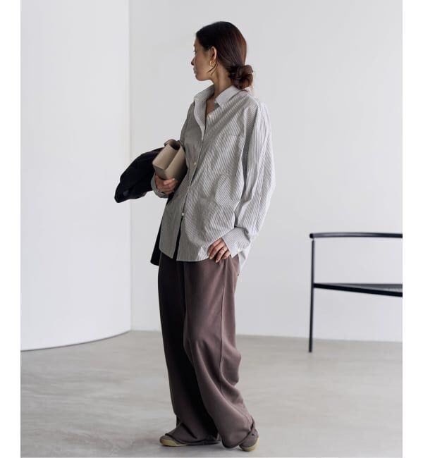 Plage「《追加予約》boys washer stripe シャツ」|シャツ・ブラウス|