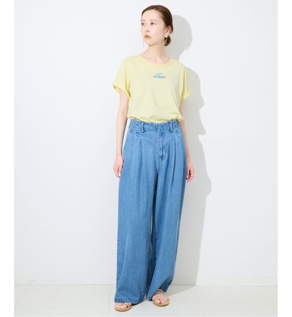 SLOBE IENA「《4サイズ展開》LEDENIM TUCK TROUSERデニム」|デニム|