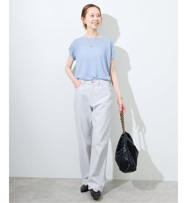 SLOBE IENA「《追加》スラブ5分袖TEE」|Tシャツ・カットソー|