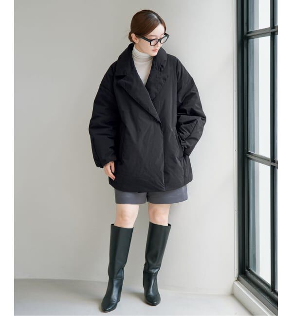 IENA「《追加3予約/一部店舗限定カラーあり》ARTIROSA撥水テイラーコクーンダウン」|ダウン|