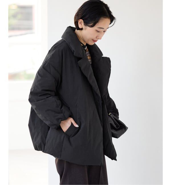 IENA「《追加3予約/一部店舗限定カラーあり》ARTIROSA撥水テイラーコクーンダウン」|ダウン|