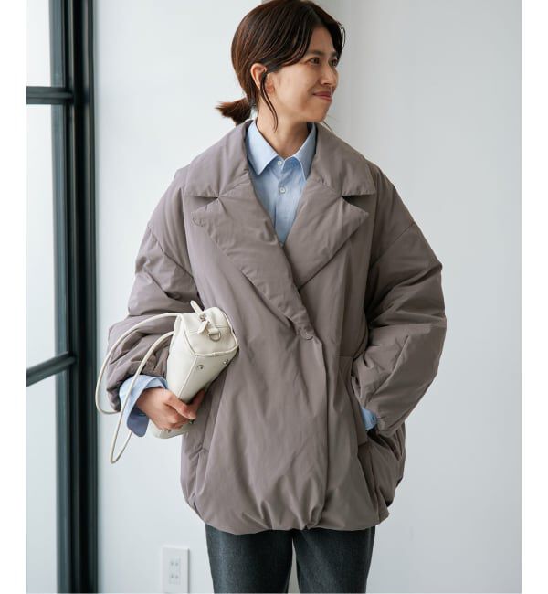IENA「《追加3予約/一部店舗限定カラーあり》ARTIROSA撥水テイラーコクーンダウン」|ダウン|