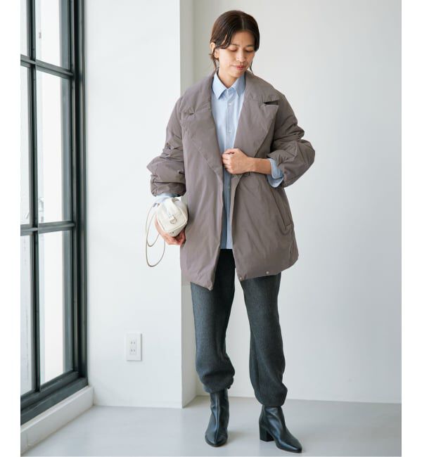 IENA「《追加3予約/一部店舗限定カラーあり》ARTIROSA撥水テイラーコクーンダウン」|ダウン|