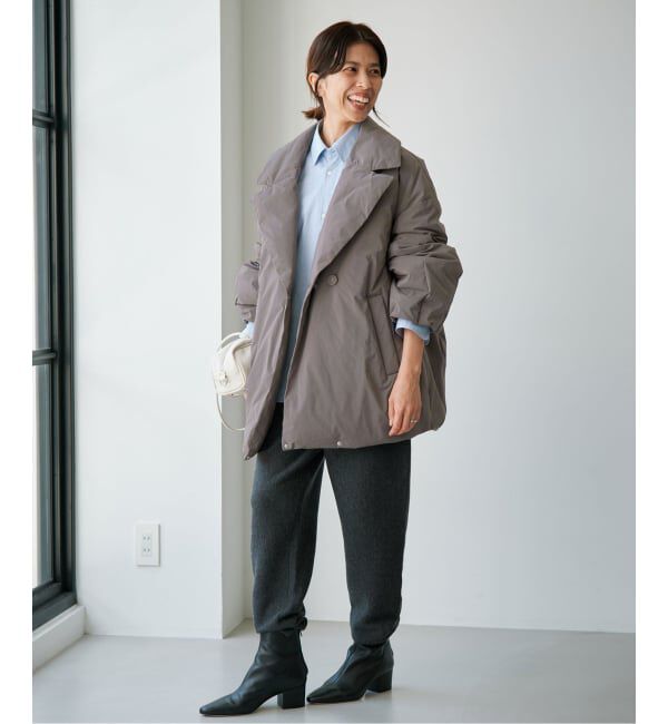 IENA「《追加3予約/一部店舗限定カラーあり》ARTIROSA撥水テイラーコクーンダウン」|ダウン|