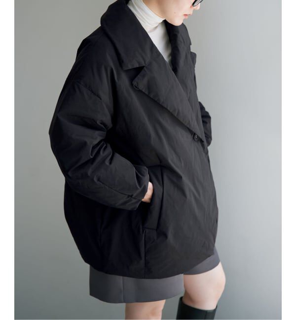 IENA「《追加3予約/一部店舗限定カラーあり》ARTIROSA撥水テイラーコクーンダウン」|ダウン|