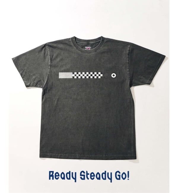 EDIFICE「Ready Steady Go! &times; 島津由行 別注 プリント Tシャツ」|Tシャツ・カットソー|ブラック A