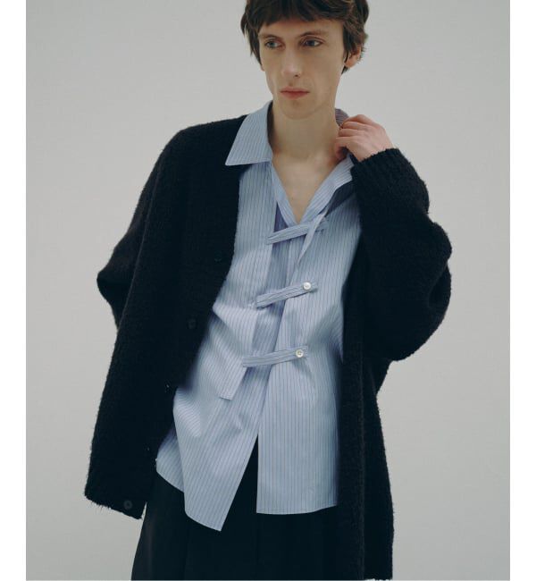 EDIFICE「《予約》Hedie.+ 4tabs Stripe Shirt」|シャツ・ブラウス|
