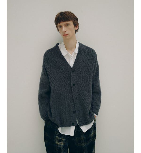 EDIFICE「《予約》Hedie.+ Shaggy Cardigan」|カーディガン|グリーン