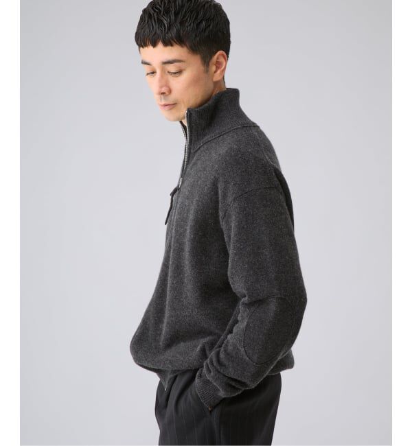 EDIFICE「《予約》《EDIFICE by PIPPIOLINO》エルボーパッチ ドライバーズニット」|ニット・セーター|
