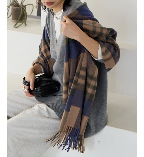 JOURNAL STANDARD「《WEB限定追加予約》Cashmere ストール」|ストール|ブラウン C