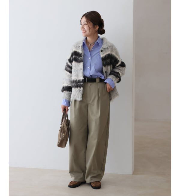 JOURNAL STANDARD「《予約》シャギーボーダーニット」|カーディガン|