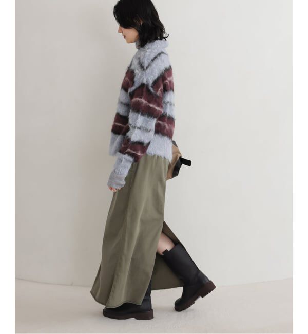 JOURNAL STANDARD「《予約》シャギーボーダーニット」|カーディガン|