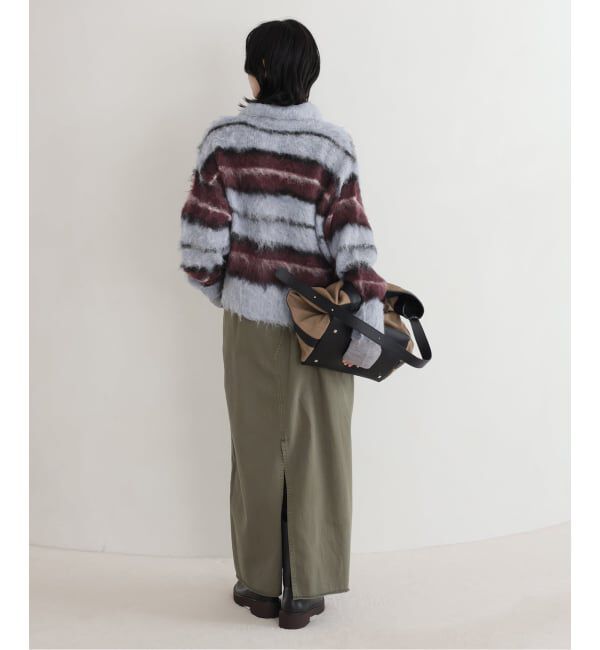 JOURNAL STANDARD「《予約》シャギーボーダーニット」|カーディガン|