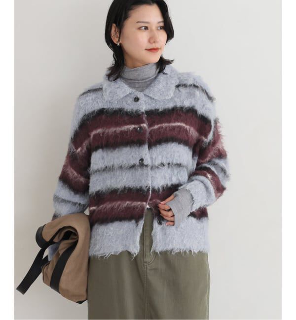 JOURNAL STANDARD「《予約》シャギーボーダーニット」|カーディガン|