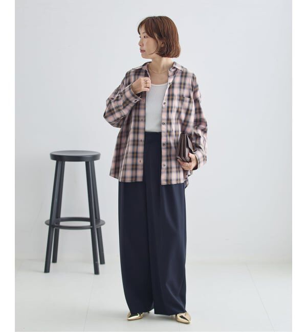 journal standard L'essage「《予約》DEVEAUX/ネルチェック 2WAYシャツ」|シャツ・ブラウス|