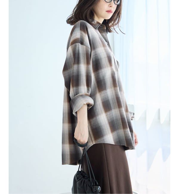 journal standard L'essage「《予約》DEVEAUX/ネルチェック 2WAYシャツ」|シャツ・ブラウス|