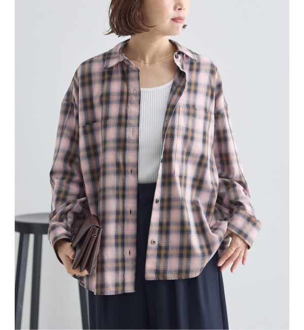 journal standard L'essage「《予約》DEVEAUX/ネルチェック 2WAYシャツ」|シャツ・ブラウス|