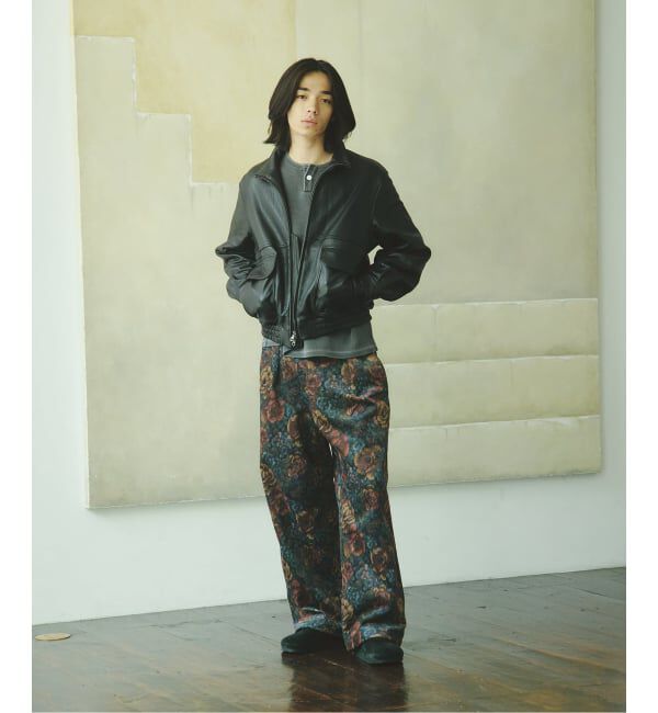 JOURNAL STANDARD「《予約》ニュージーランド ラム ダッド レザー スタンド ブルゾン」|ライダースジャケット|