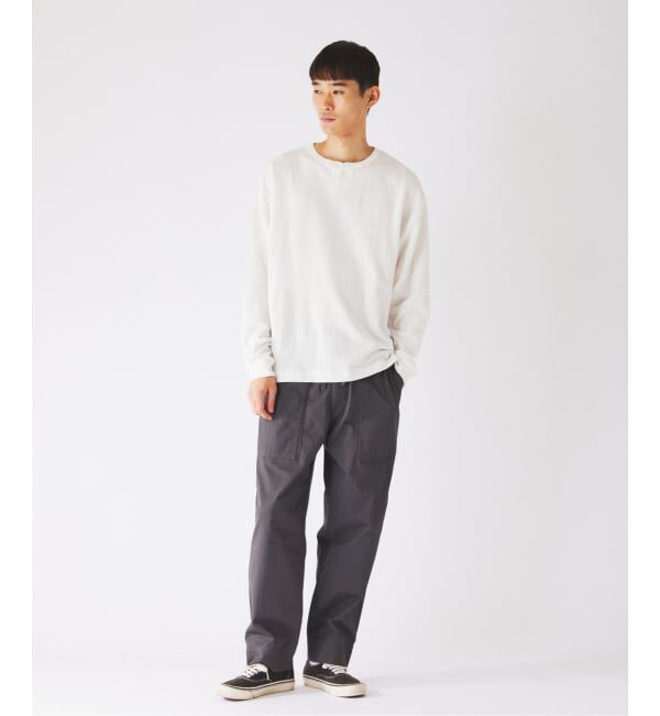 JOURNAL STANDARD relume「《予約》ブロック インレイ 1ボタン ヘンリーネック」|Tシャツ・カットソー|