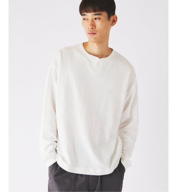 JOURNAL STANDARD relume「《予約》ブロック インレイ 1ボタン ヘンリーネック」|Tシャツ・カットソー|