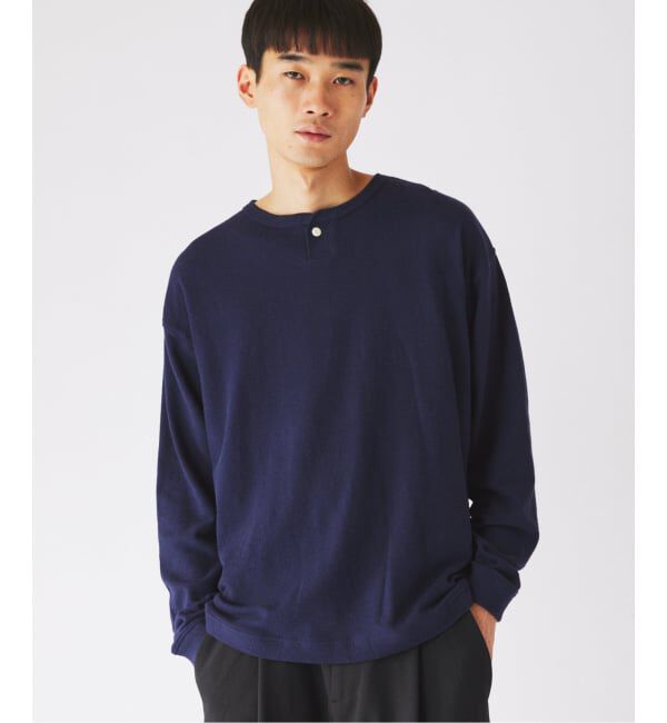 JOURNAL STANDARD relume「《予約》ブロック インレイ 1ボタン ヘンリーネック」|Tシャツ・カットソー|