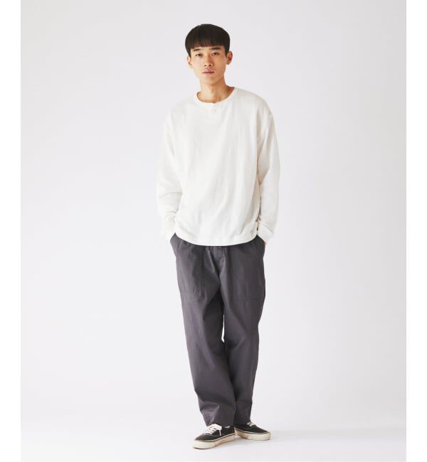 JOURNAL STANDARD relume「《予約》ブロック インレイ 1ボタン ヘンリーネック」|Tシャツ・カットソー|
