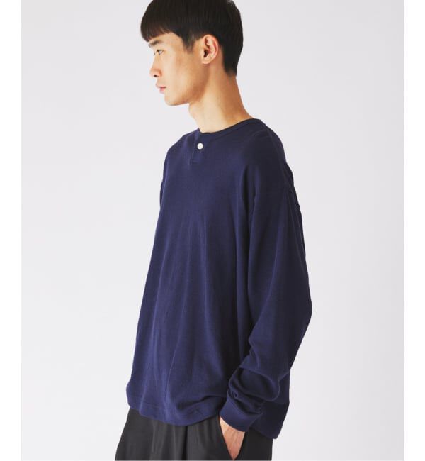 JOURNAL STANDARD relume「《予約》ブロック インレイ 1ボタン ヘンリーネック」|Tシャツ・カットソー|