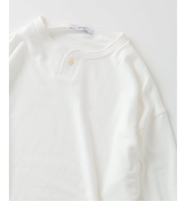 JOURNAL STANDARD relume「《予約》ブロック インレイ 1ボタン ヘンリーネック」|Tシャツ・カットソー|