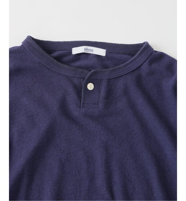 JOURNAL STANDARD relume「《予約》ブロック インレイ 1ボタン ヘンリーネック」|Tシャツ・カットソー|