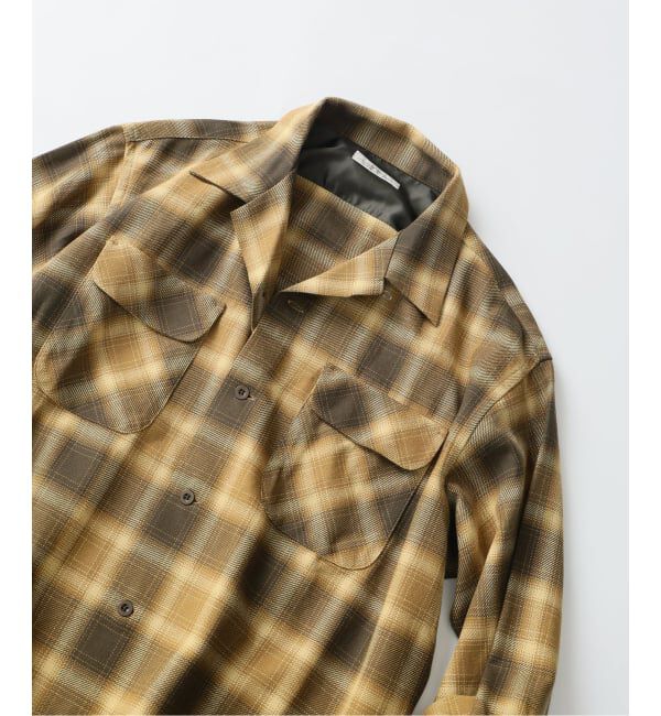 JOURNAL STANDARD relume「《予約》先染めオンブレチェック ネルオープンカラーシャツ」|シャツ・ブラウス|