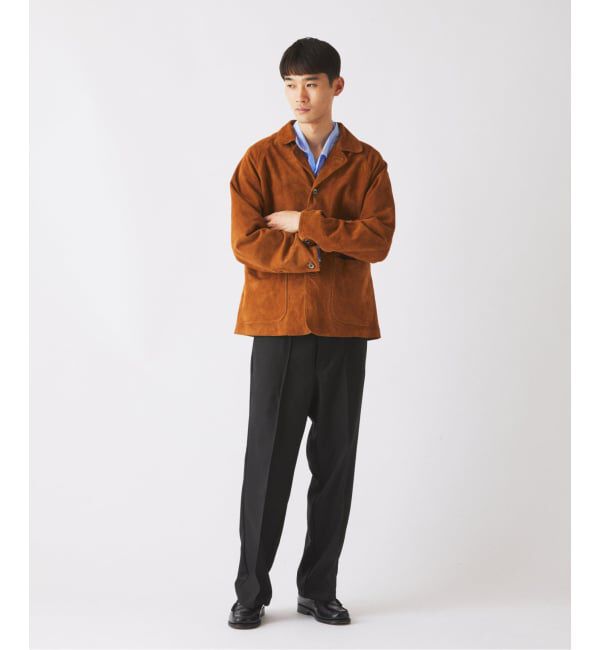 JOURNAL STANDARD relume「《予約》ゴートレザー スエード カバーオール」|ライダースジャケット|