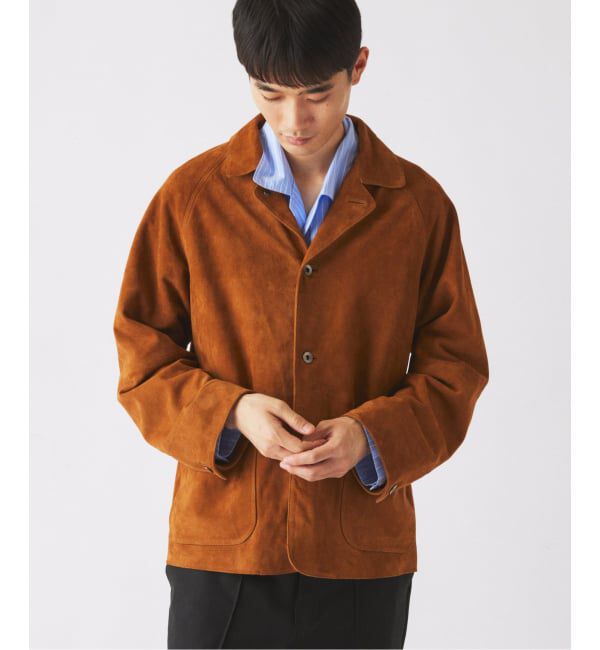 JOURNAL STANDARD relume「《予約》ゴートレザー スエード カバーオール」|ライダースジャケット|