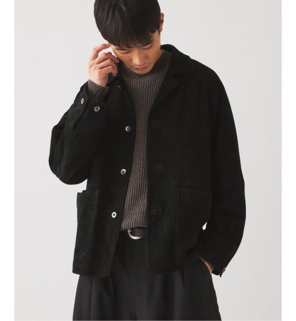 JOURNAL STANDARD relume「《予約》ゴートレザー スエード カバーオール」|ライダースジャケット|