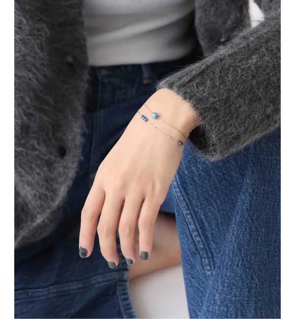 Lilas by Spick&Span「インディゴパールソロバンミラーブレスレット K10」|ブレスレット・バングル|
