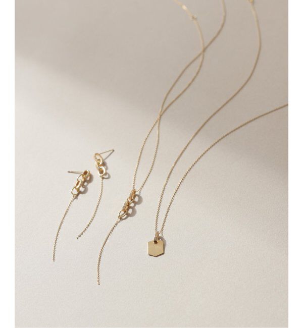 Lilas by Spick&Span「ダイヤバチカンモチーフピアス K10（両耳）」|ピアス|