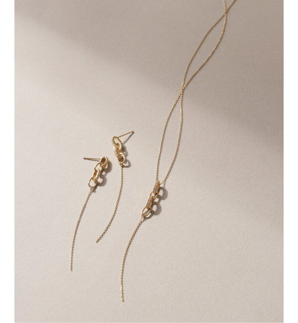 Lilas by Spick&Span「ダイヤバチカンモチーフピアス K10（両耳）」|ピアス|