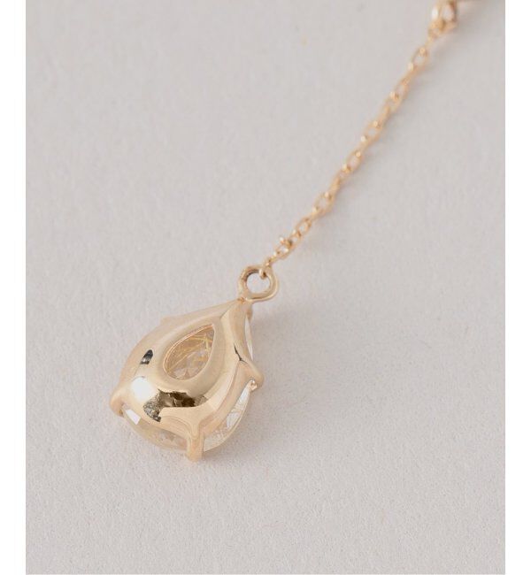 Lilas by Spick&Span「ティアドロップルチルピアス K10（両耳）」|ピアス|