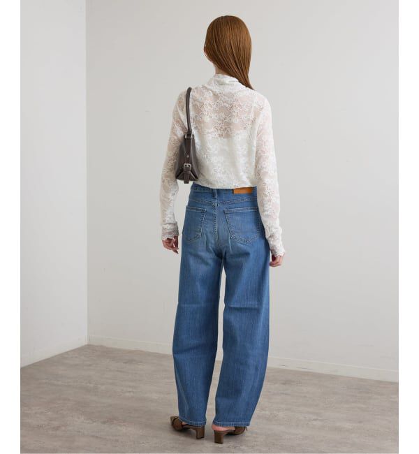 U by SPICK&SPAN「《予約》ストレッチ起毛レースタートルプルオーバー」|Tシャツ・カットソー|