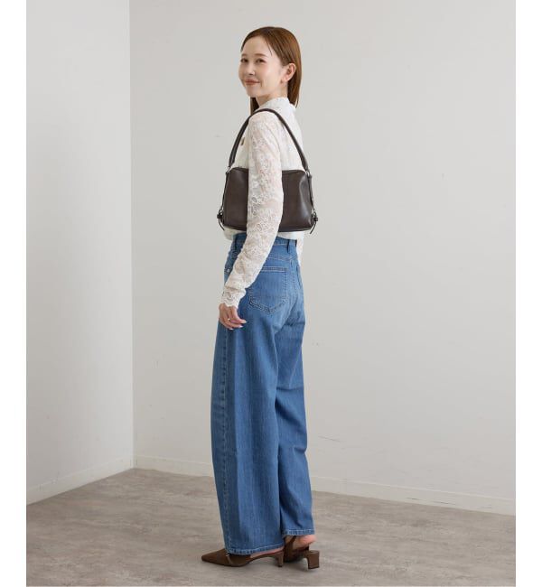 U by SPICK&SPAN「《予約》ストレッチ起毛レースタートルプルオーバー」|Tシャツ・カットソー|
